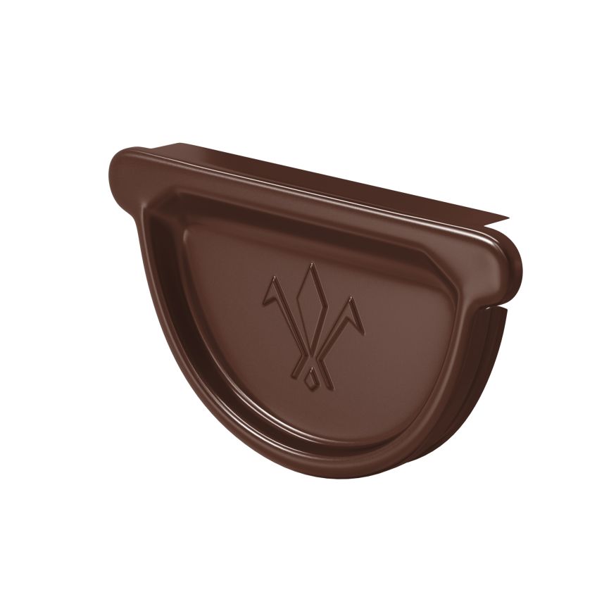 Заглушка универсальная с резиновым уплотнителем Aquasystem, PU MATT, RAL 8017 Коричневый 125/90 купить в Барнауле