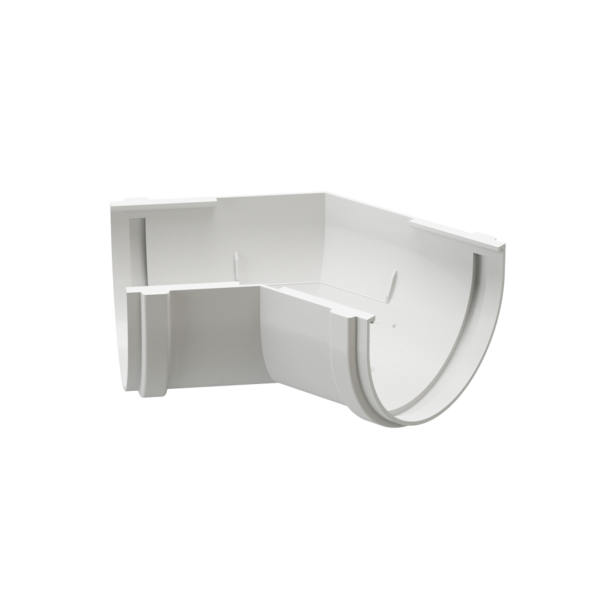 Угол желоба 135°, Docke Premium, цвет Пломбир купить в Барнауле