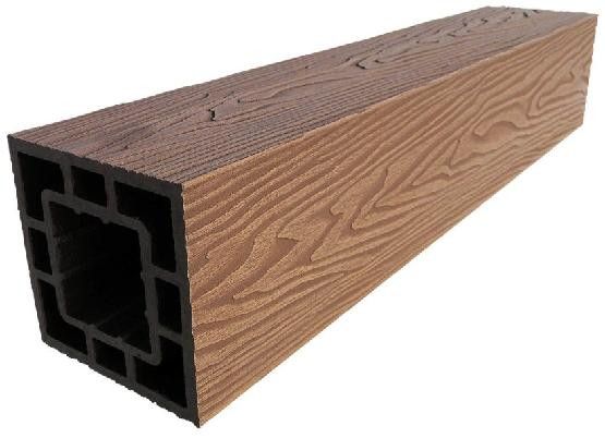 Столб опорный ДПК 3D GardenParkett 120х120мм, Светло-коричневый купить в Барнауле