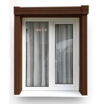 Декоративная Заглушка Доломит, комплект левая и правая, цвет Корица.