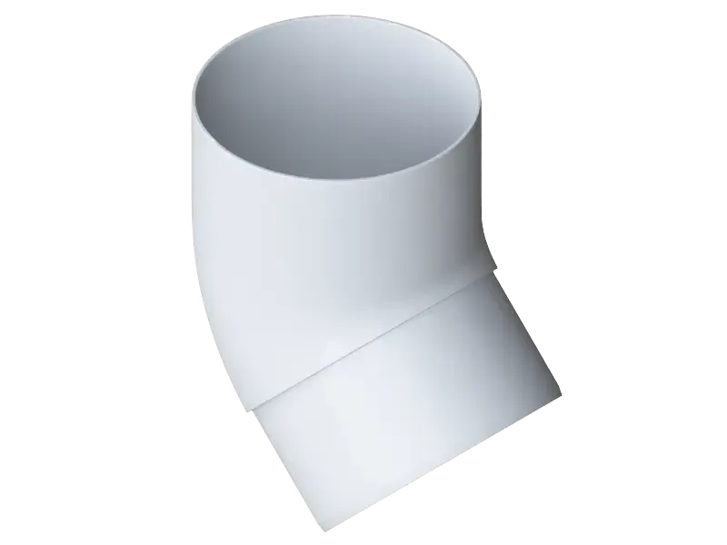 Колено трубы 45°, Альта-Профиль, Элит Белый купить в Барнауле