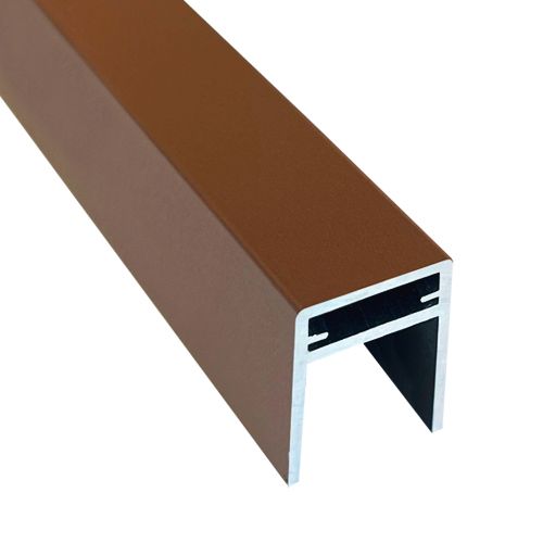Алюминиевый П-профиль EasyDecking Коричневый купить в Барнауле