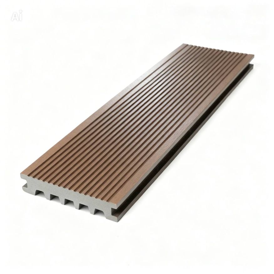 Террасная доска Экодекинг Базик полнотелая, Графит купить в Барнауле