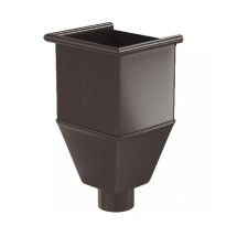 Водосборная воронка удлиненная Aquasystem RR 32, тёмно-коричневая, 150/100