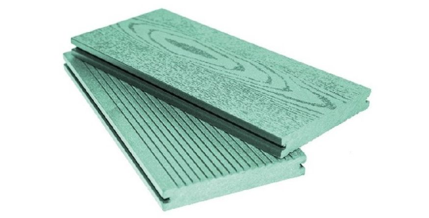 Террасная доска ДПК МАССИВ АЙ-ТЕХПЛАС зеленого цвета купить в Барнауле