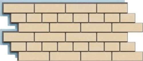 Фасадная термопанель Доломит Кирпич 40 мм, Светло-жёлтый купить в Барнауле