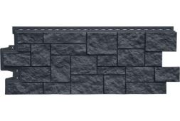 Фасадная панель Grand Line, Дикий камень Classic, Графит