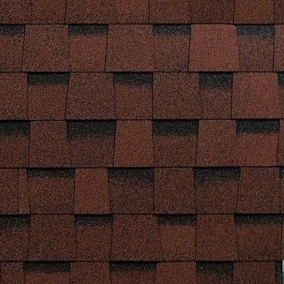 Двухслойная ламинированная черепица Shinglas, Фазенда, Красный цвет купить в Барнауле