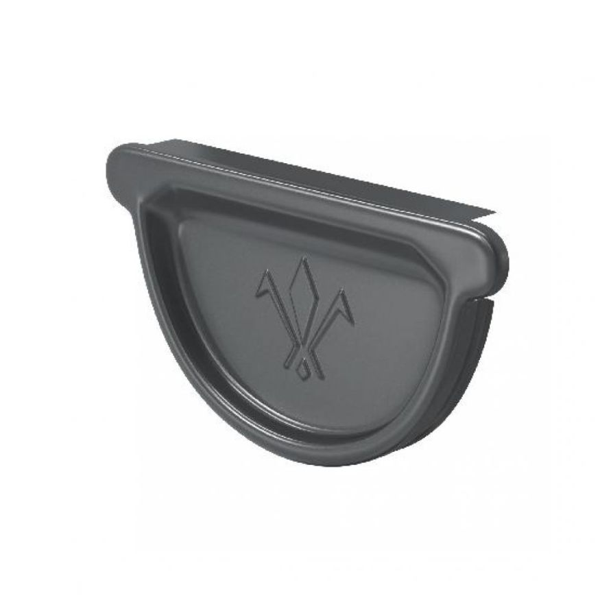 Универсальная заглушка с резиновым уплотнителем Aquasystem, тёмно-серый RAL 7024, 125/90 купить в Барнауле