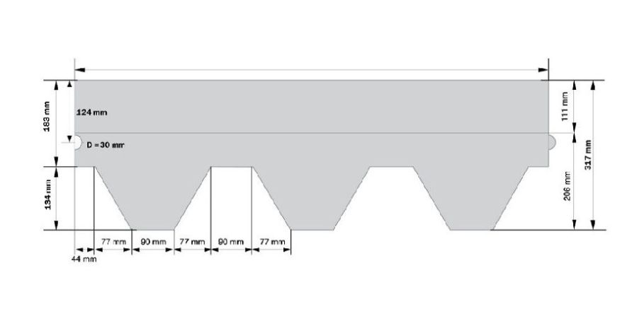 Гибкая черепица KATEPAL KL зелёного цвета. купить в Барнауле