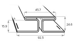 H-профиль Tecos Ardennes Сирень купить в Барнауле
