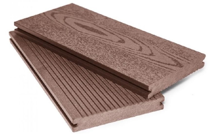 Террасная доска ДПК МАССИВ Aй-ТЕХПЛАС цвет какао купить в Барнауле