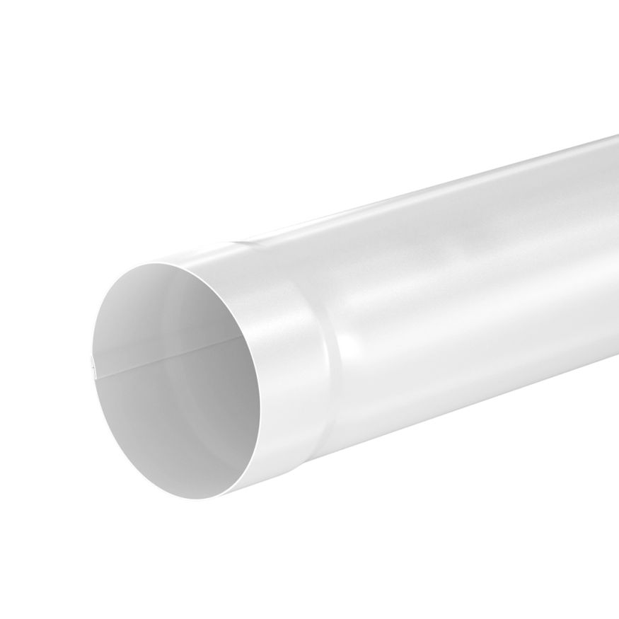 Труба водосточная 1000мм Aquasystem, RAL 9003 Белый 150/100 купить в Барнауле