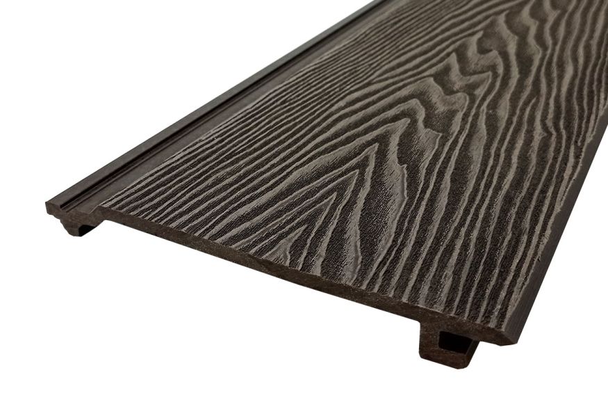 Сайдинг из ДПК Darvolex 3D тиснение Венге купить в Барнауле