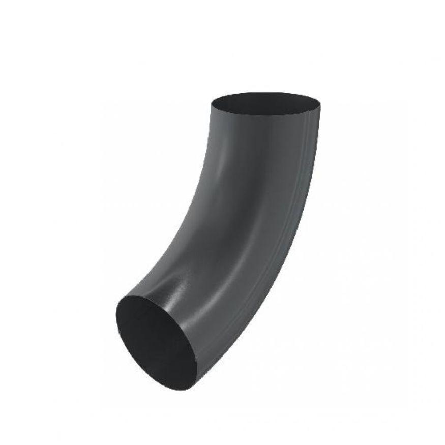 Колено трубы Aquasystem, RAL 7024, темно-серый, 125/90 купить в Барнауле