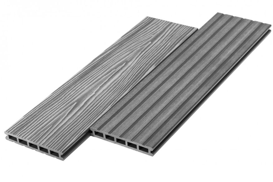 Террасная доска ДПК RusDecking Unodeck Mogano - Серый купить в Барнауле