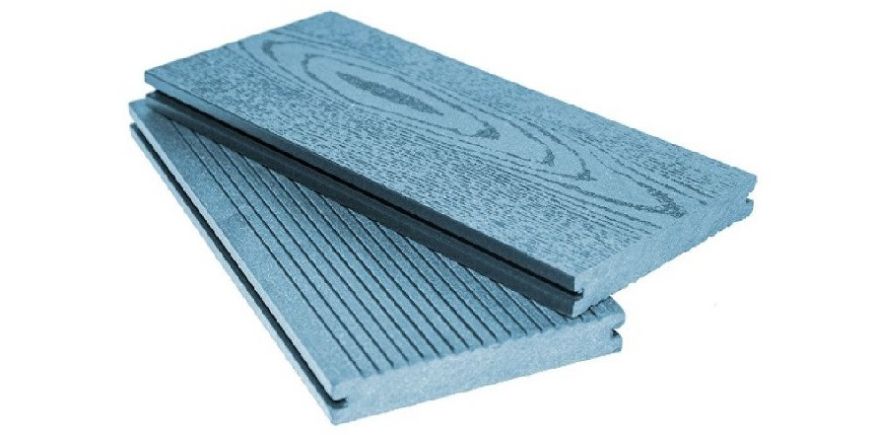 Террасная доска ДПК МАССИВ АЙ-ТЕХПЛАС синего цвета купить в Барнауле