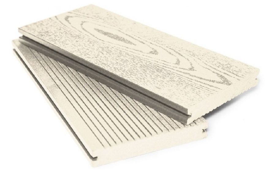 Террасная доска ДПК МАССИВ АЙ-ТЕХПЛАС цвет слоновая кость купить в Барнауле