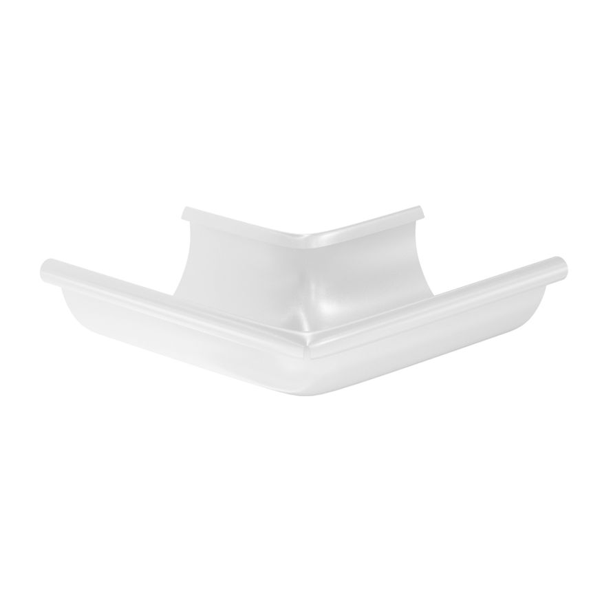 Угол желоба наружный Aquasystem, RAL 9003 Белый 150/100 купить в Барнауле