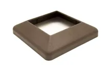 Крышка нижняя ПВХ для столба 125х125 Deckart Венге