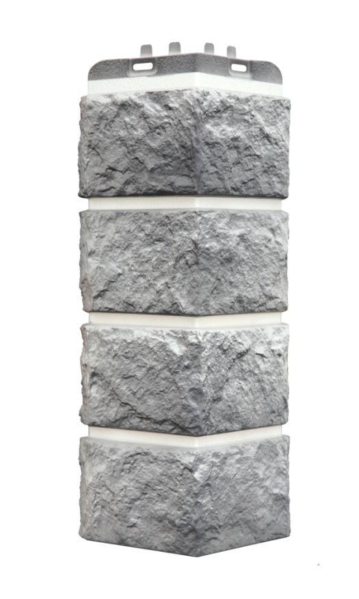 Угол наружный Grand Line, Колотый Камень Design Plus, Гранит (белый шов) купить в Барнауле