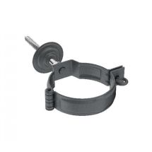 Декоративный хомут для трубы Aquasystem RR 23 Маренго матовый 125/90 с крепежным комплектом