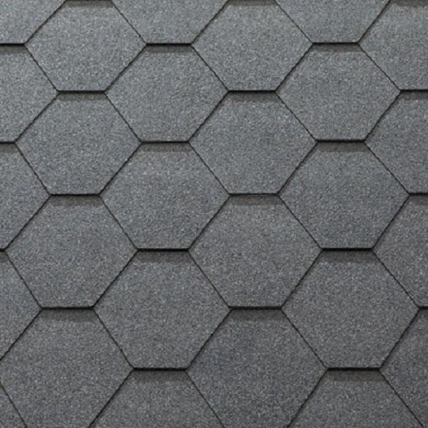 Гибкая черепица KATEPAL KL серии, серый цвет купить в Барнауле