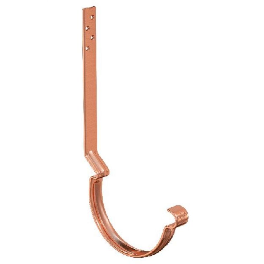 Удлинённый усиленный крюк для крепления желоба Aquasystem, медь 150/100 купить в Барнауле