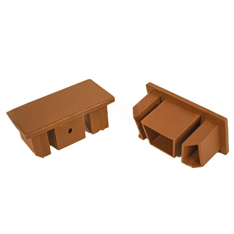 Торцевая алюминиевая заглушка для перил GardenParkett, Орех купить в Барнауле