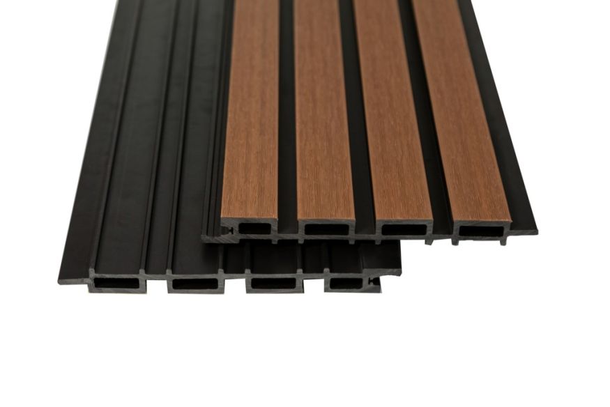 Реечная фасадная панель Ecodecking Скай Коэкструзия Тик купить в Барнауле