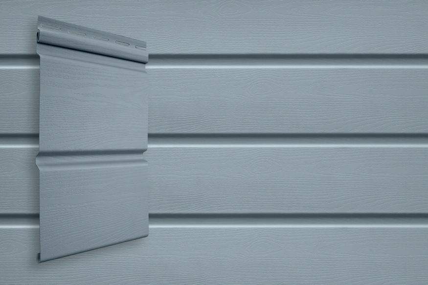 Виниловый сайдинг Grand Line Double-брус Цвет: Голубой купить в Барнауле
