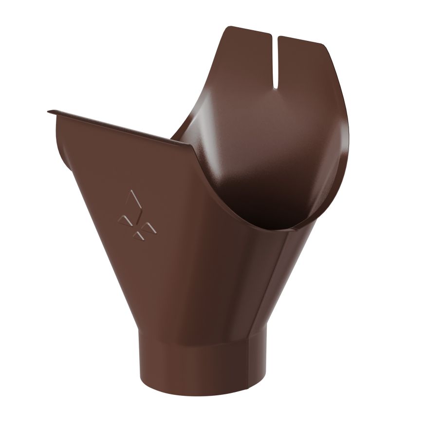 Воронка желоба Aquasystem, PU MATT, RAL 8017 Коричневый 150/100 купить в Барнауле