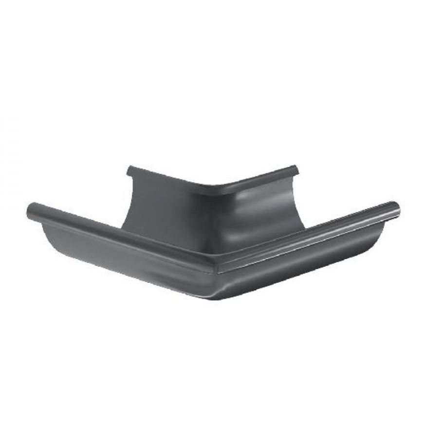 Угол желоба внешний 90°, Aquasystem, RAL 7024 Темно-серый 125/90. купить в Барнауле