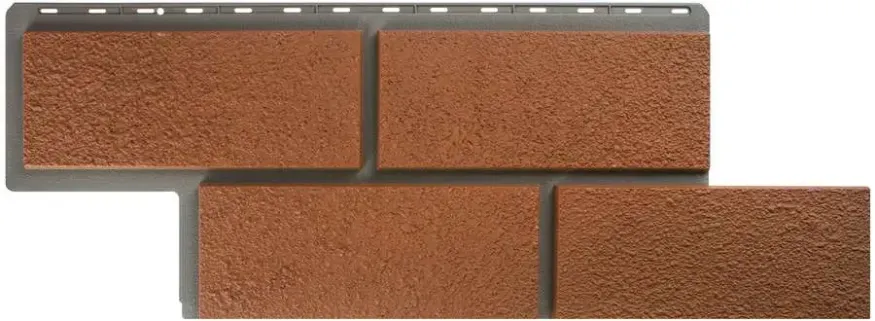 Фасадная панель Альта-Профиль Неаполитанский камень Терракотовый купить в Барнауле
