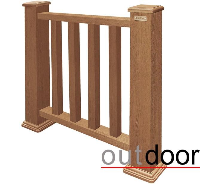 Ограждение из ДПК Outdoor Классик 3D STORM дубовый. купить в Барнауле