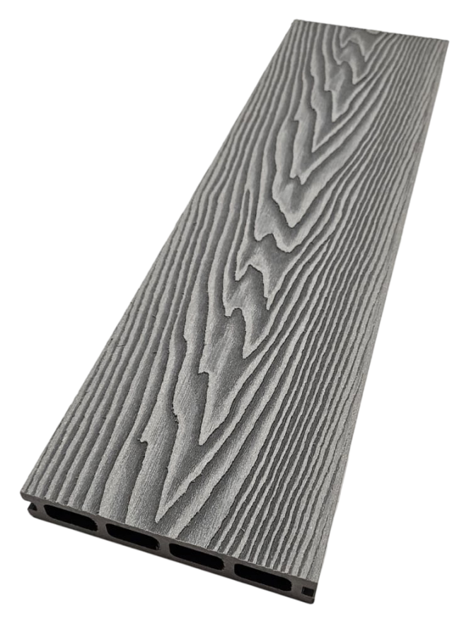 Террасная доска ДПК NanoWood 3D Double Серый купить в Барнауле