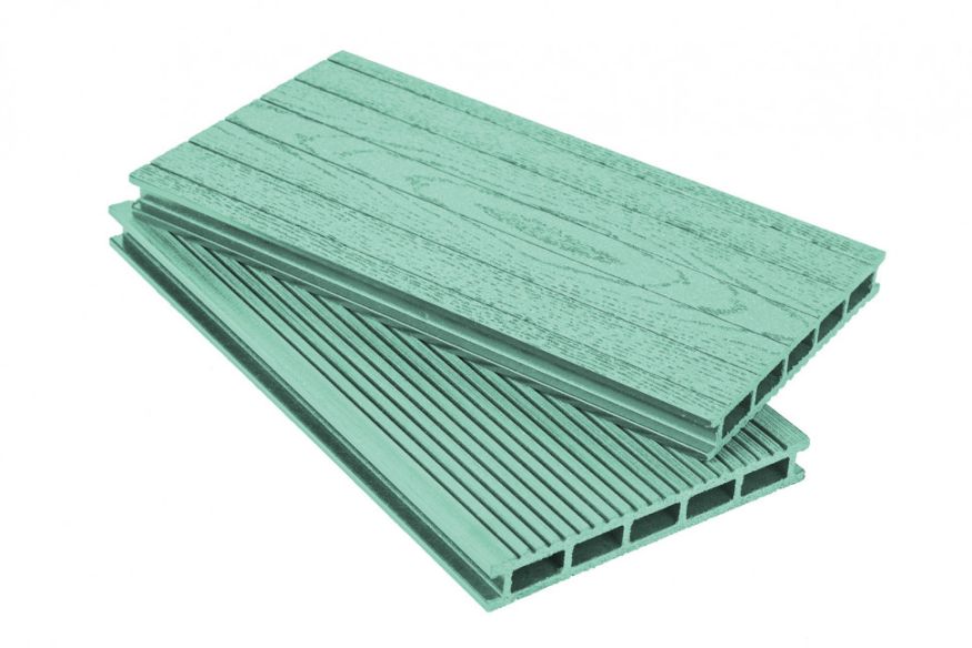 Террасная доска ДПК АЙ-ТЕХПЛАС 160x22 мм, зеленая купить в Барнауле