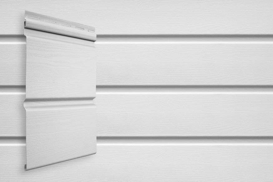 Виниловый сайдинг Grand Line Double-брус, цвет Белый купить в Барнауле