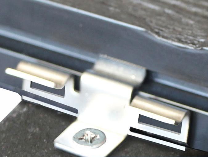 Промежуточный кляймер KRONEX № 7 для металлического каркаса и лаг ДПК (упаковка 100 шт) купить в Барнауле