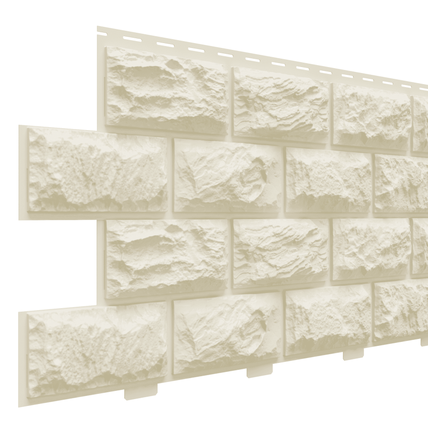 Фасадная панель Доломит, Альпийский, Цвет слоновой кости купить в Барнауле