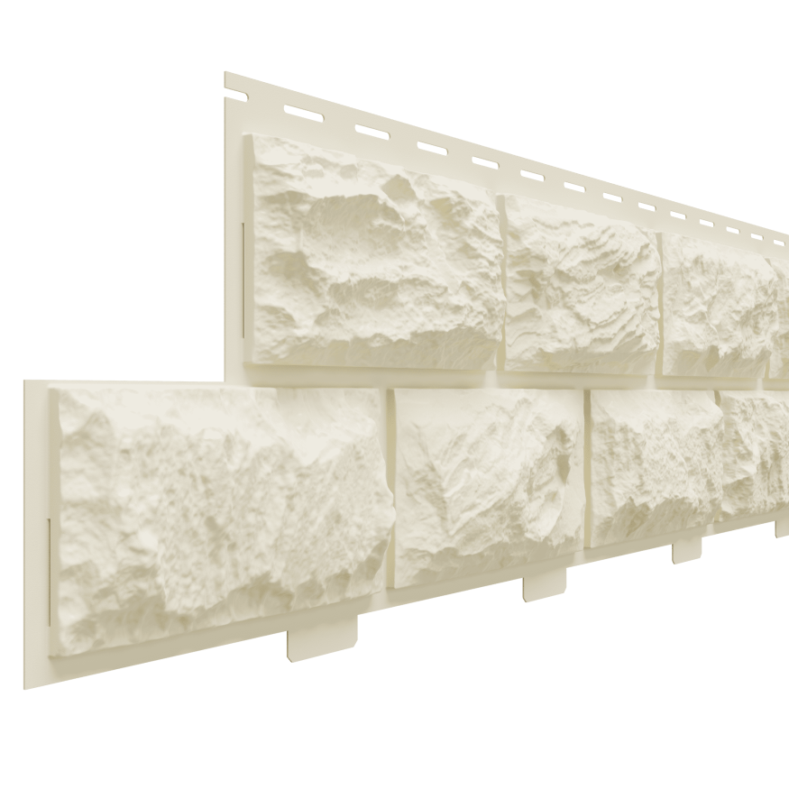 Фасадная панель Доломит, Альпийский, Цвет слоновой кости купить в Барнауле