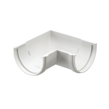 Угол желоба 90° универсальный, Docke Standard, Белый