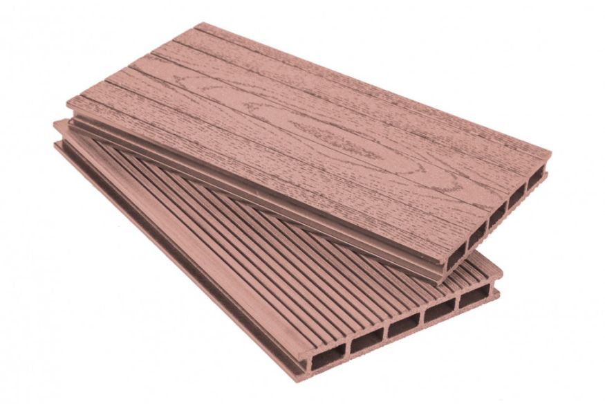 Террасная доска ДПК АЙ-ТЕХПЛАС 160x22 терракотового цвета купить в Барнауле