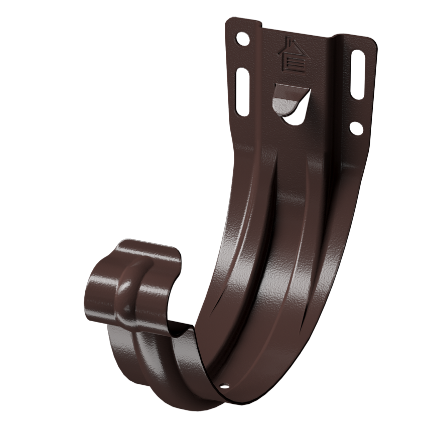 Кронштейн карнизный желоба Docke Stal Premium, штампованный, цвет Шоколад. купить в Барнауле