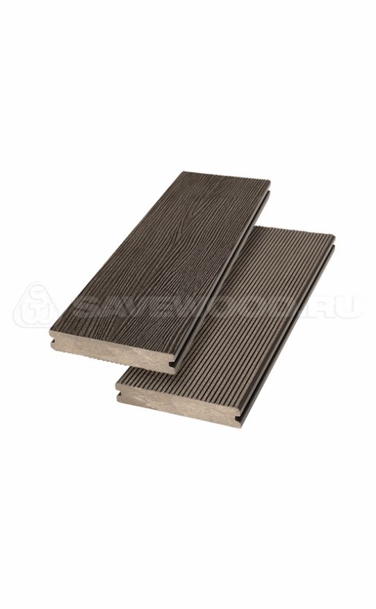 Террасная доска ДПК SaveWood, SW Abies (R), Темно-коричневый купить в Барнауле