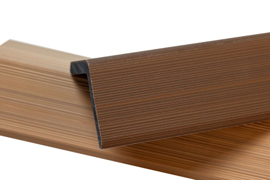 Уголок торцевой Ecodecking Скай коэкструзия Тик купить в Барнауле