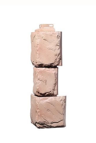 Угол Фасадного Облицовочного Материала Серии «Камень крупный» Цвет Терракота купить в Барнауле