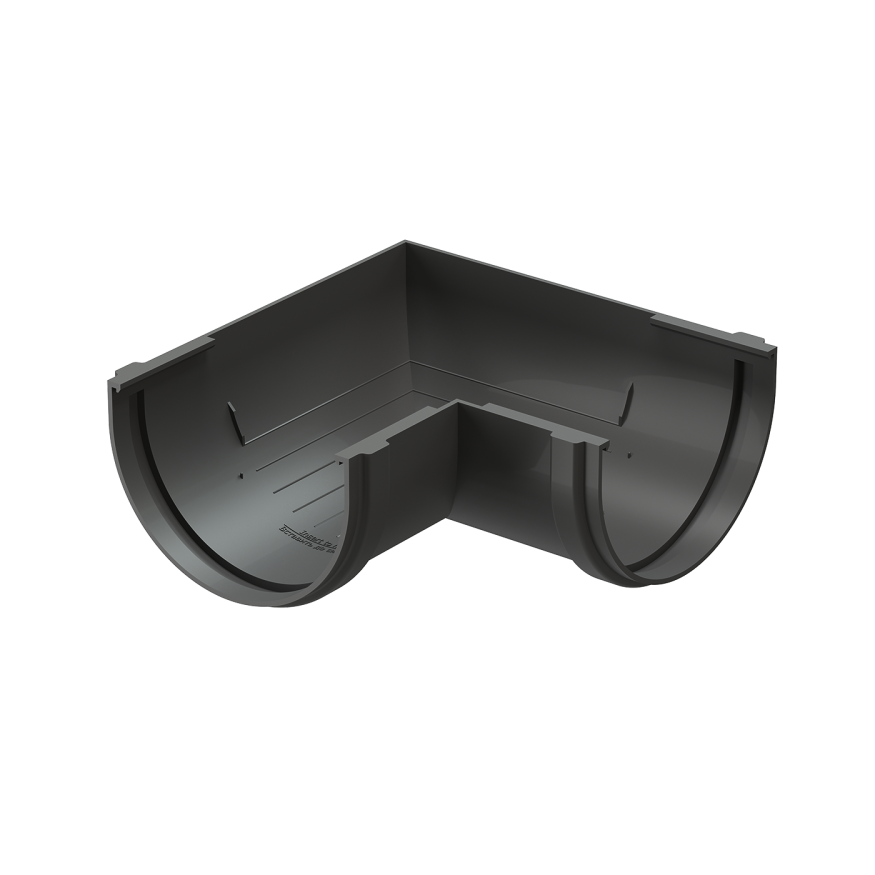 Угол желоба универсальный 90° Docke Standard, Серый купить в Барнауле