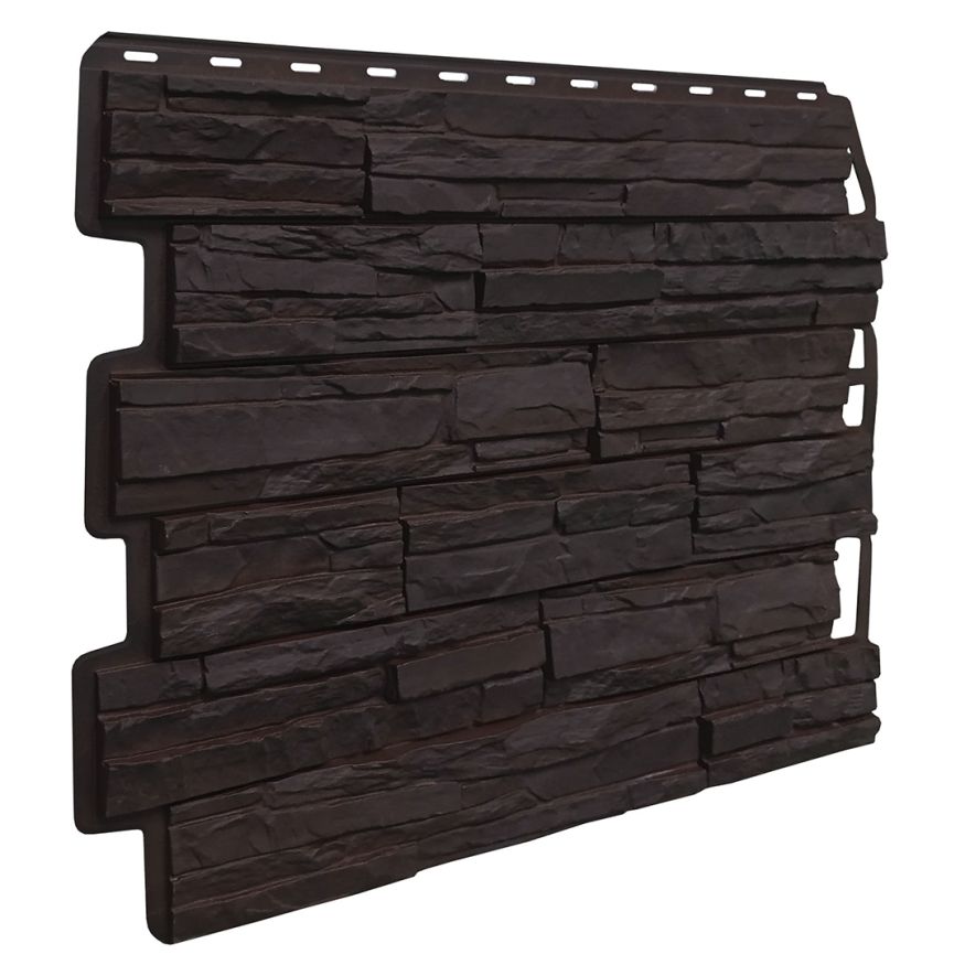 Фасадная панель FineBer Скол, Тёмно-коричневый купить в Барнауле