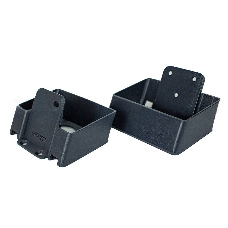 Крепление для перил наклонное алюминиевое GardenParkett, Графит купить в Барнауле